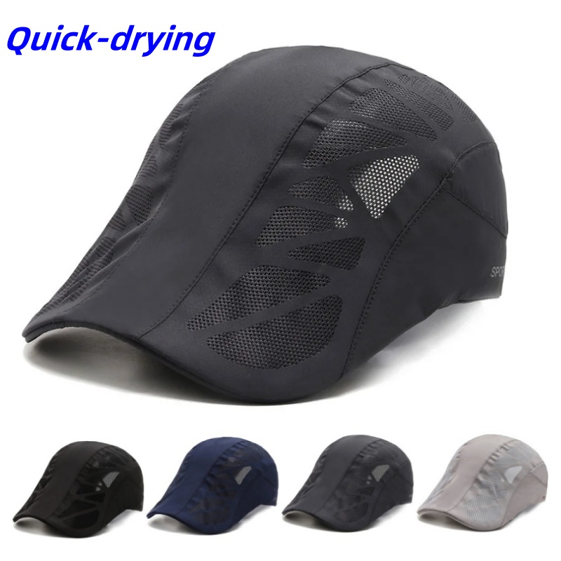 Summer Quick Dry Letter Printe - Running Cap Mesh ulasan dan harga
