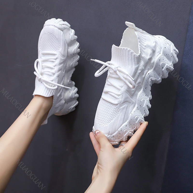 Women Chunky Sneakers Breathab - Running Gear For Sale ulasan dan harga