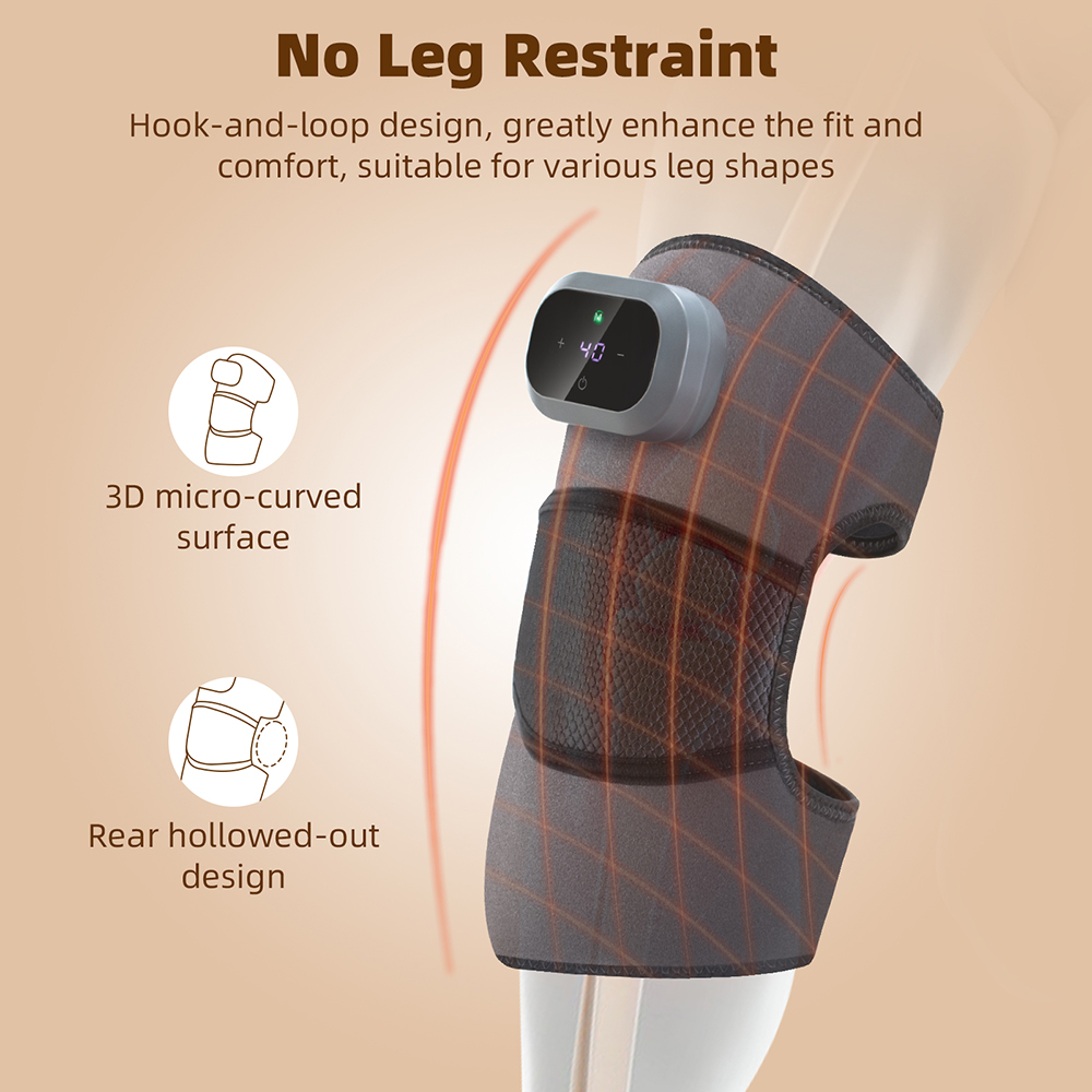 Heated Knee Massager Hot Compr - Knee Support Brace ulasan dan harga