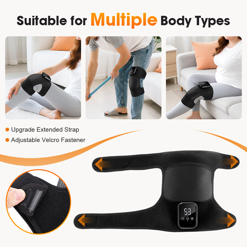 Electric Heating Knee Massager - Knee Support Brace ulasan dan harga