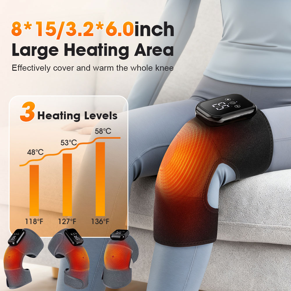 Electric Heating Knee Massager - Knee Support Brace ulasan dan harga