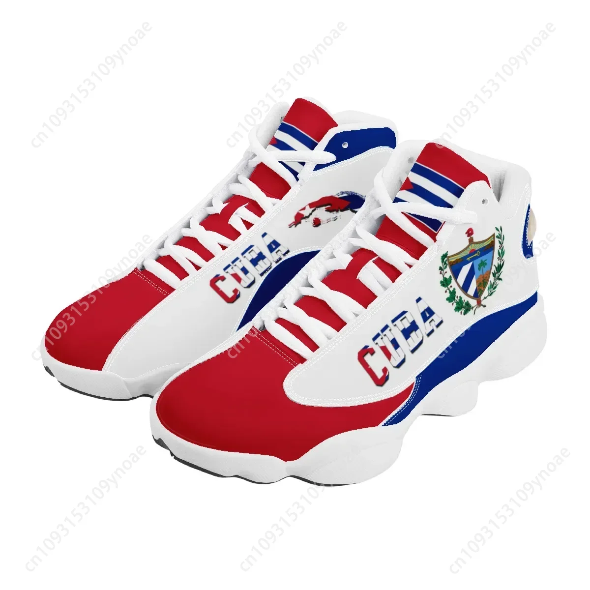 CUBA Flag Print Cool Men Baske - Running Gear For Sale ulasan dan harga
