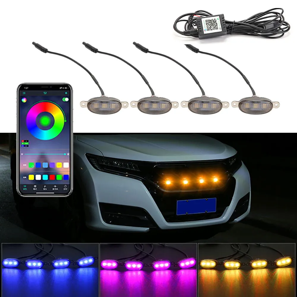 Led Car Front Grille Lighting  - Running Gear Accessories ulasan dan harga