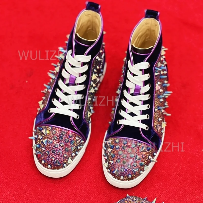 Dark Purple Crystal Rivet Men  - Running Gear For Sale ulasan dan harga