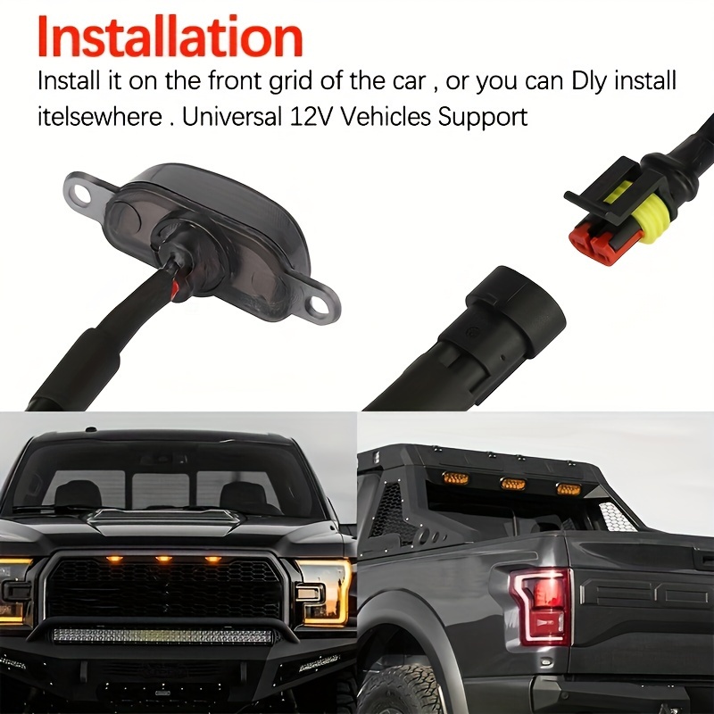 4Pcs/set Car LED Grille Light  - Running Gear Accessories ulasan dan harga