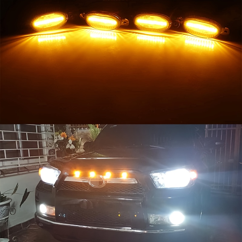 4Pcs/set Car LED Grille Light  - Running Gear Accessories ulasan dan harga