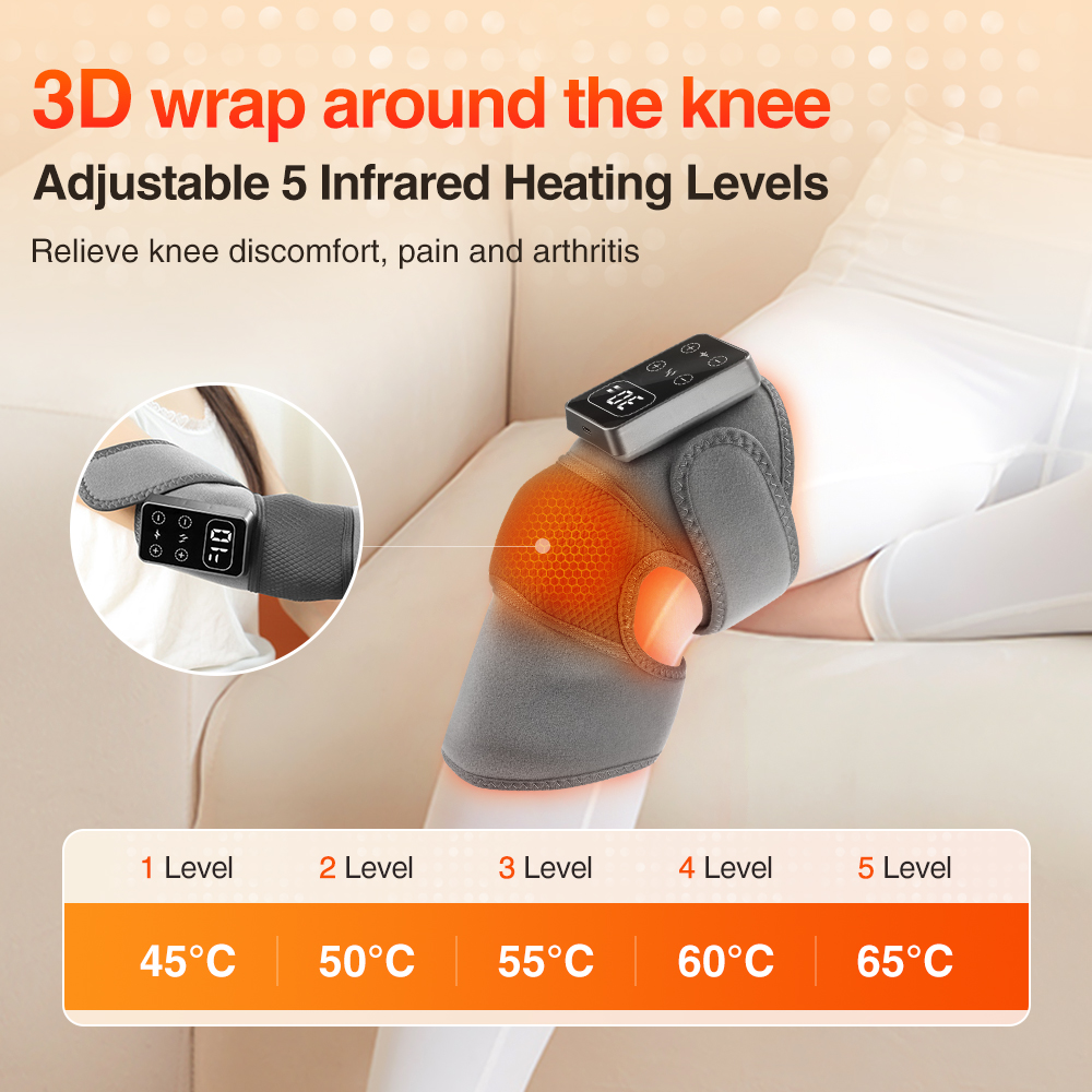 Electric Knee Pad Massager 3 V - Knee Support Brace ulasan dan harga